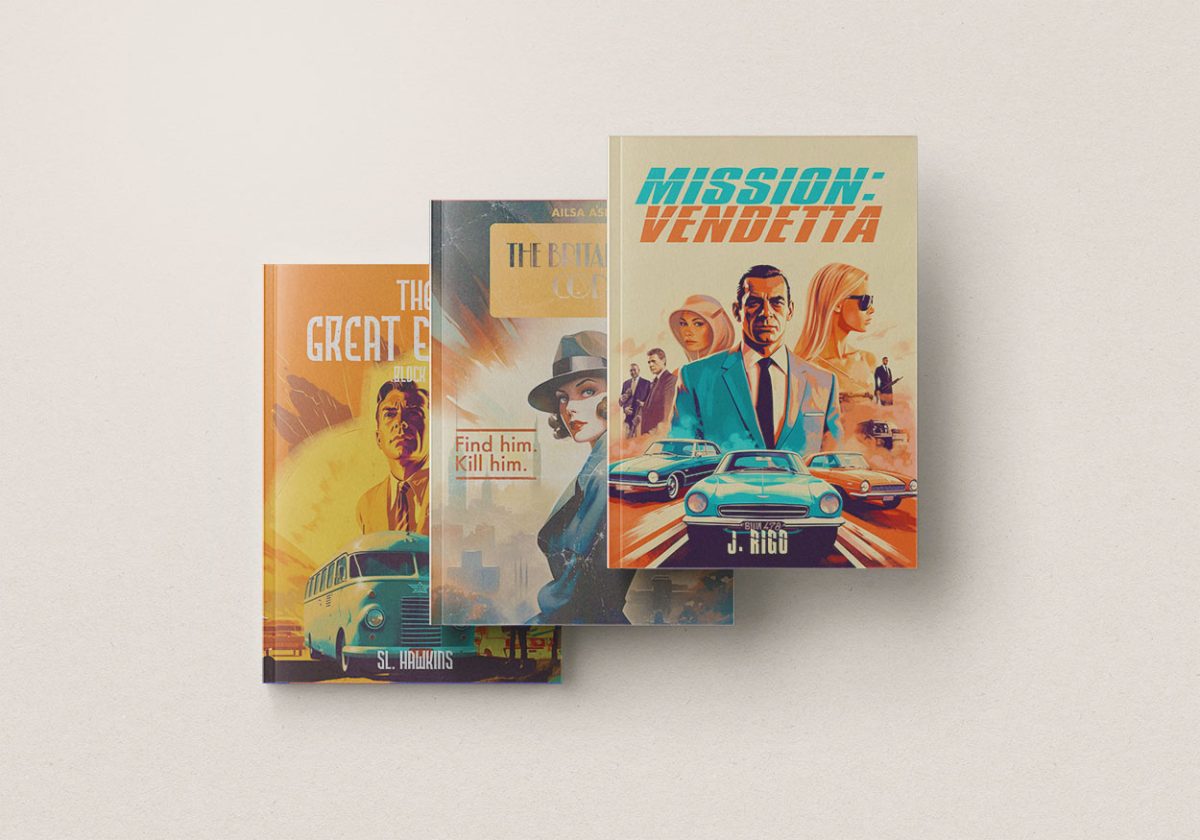 Buchentwurf für „The Mallorca Files“ auf Amazon Prime – Grafikdesign: Indigo Estudio