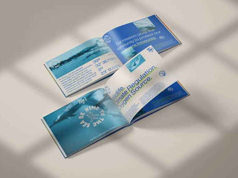 Be Kind to the Sea x Tim’s Andratx — Grafikdesign, Layout · Indigo Estudio, Mallorca