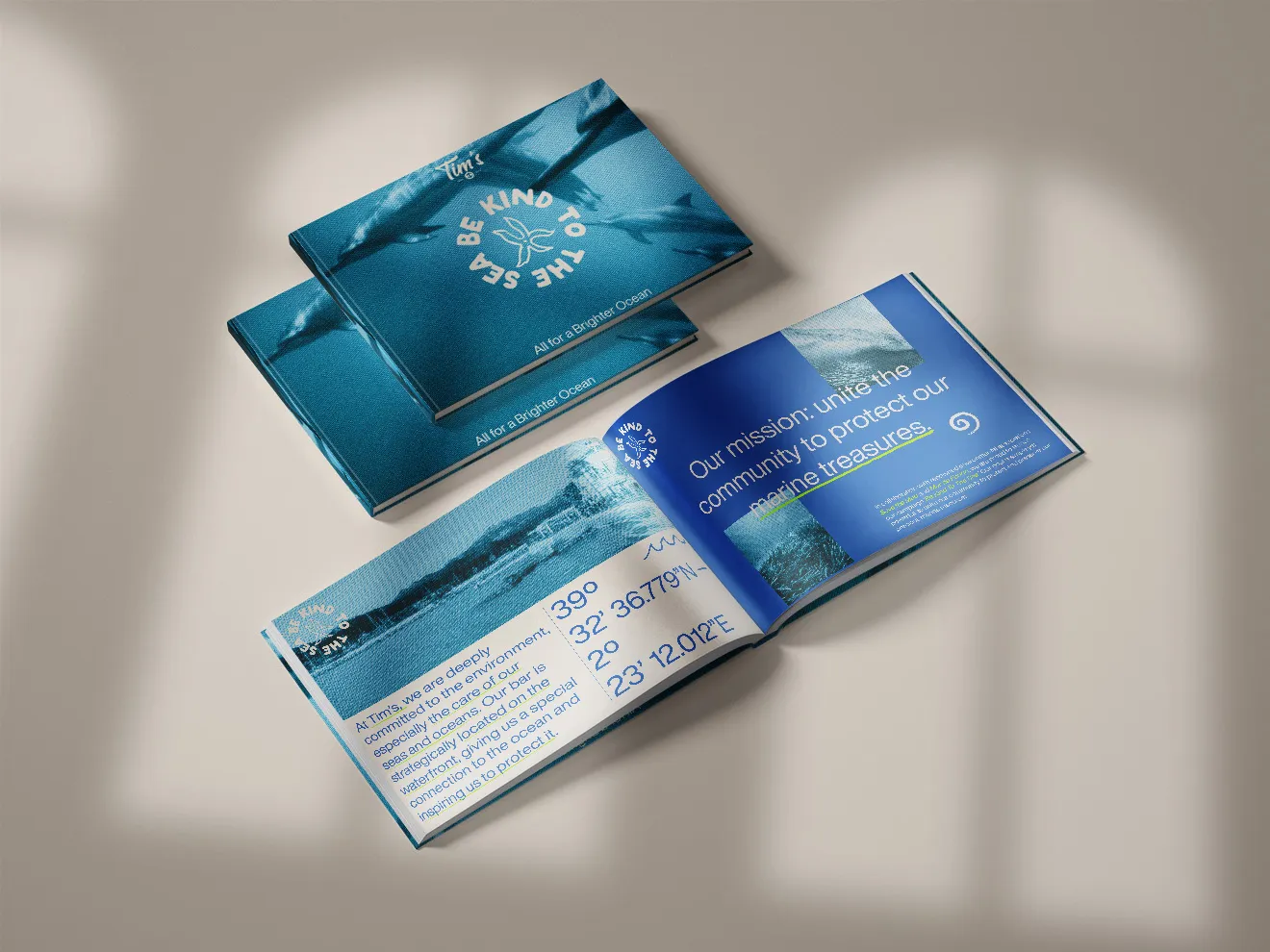 Applications « Be Kind to the Sea » — conception écologique par Indigo Estudio Mallorca