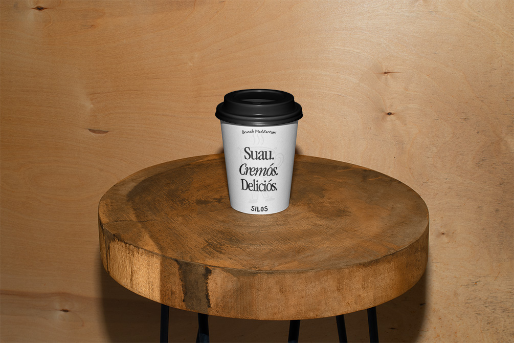 Identité visuelle de Silos Brunch Mediterrani — packaging réalisé par Indigo Estudio Mallorca