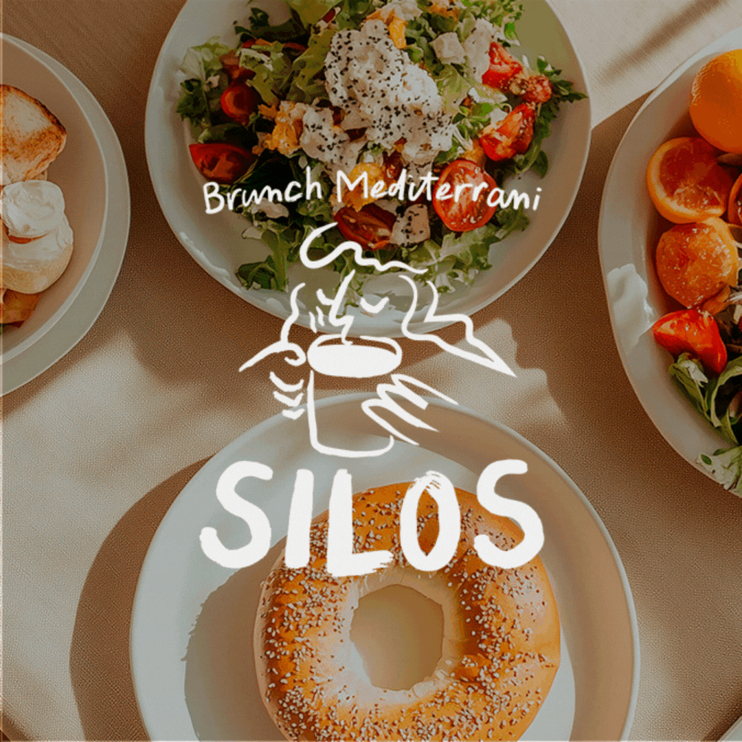 Identité visuelle de Silos Brunch Mediterrani — typographie et couleurs par Indigo Estudio