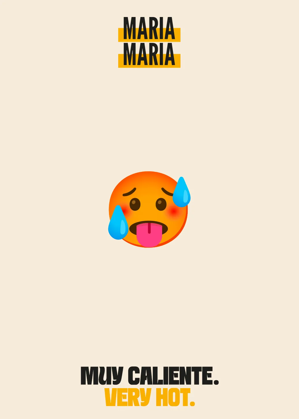 Detailansicht der neu gestalteten Speisekarte von „Maria Maria“ – Grafikdesign von Indigo Estudio Mallorca
