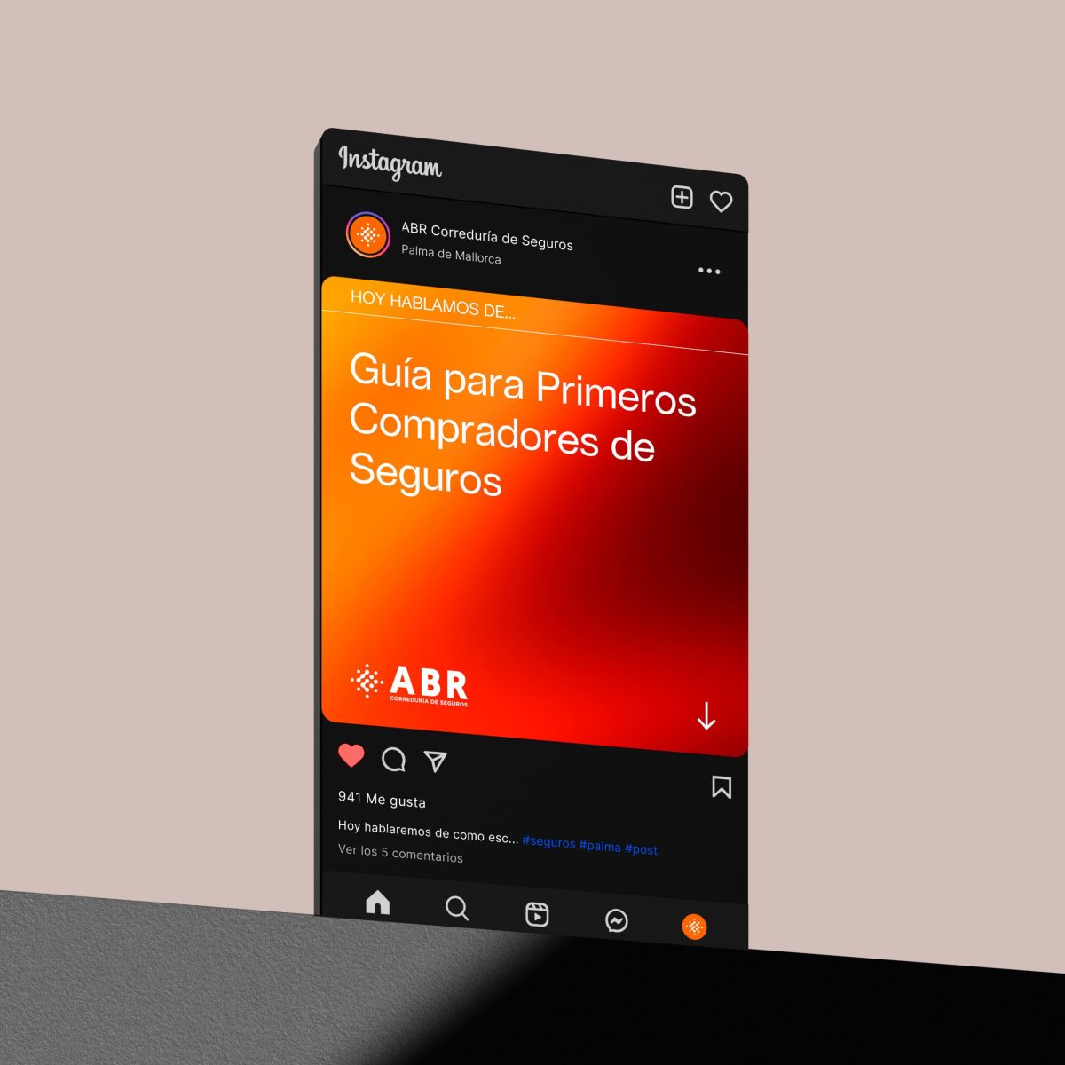 Webdesign und Social Media für ABR Seguros Mallorca — Indigo Estudio