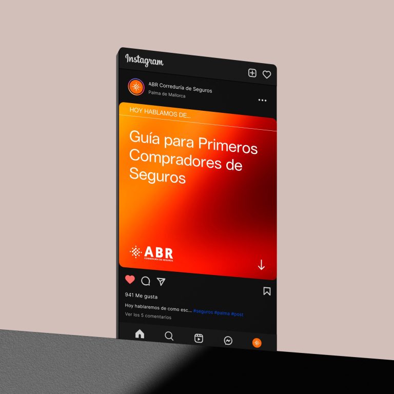 ABR Seguros – Grafikdesign, Webdesign, Social-Media-Management · Indigo Estudio, Mallorca