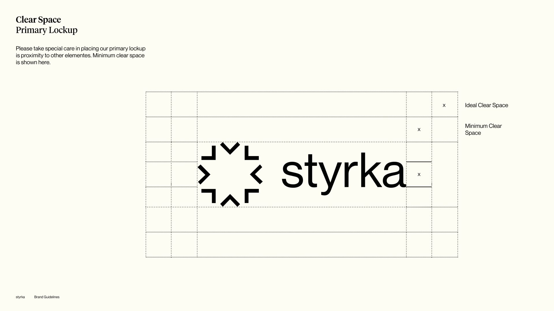 Styrka-Markenbuch, Seite 4 – Typografie und Ikonografie von Indigo Estudio
