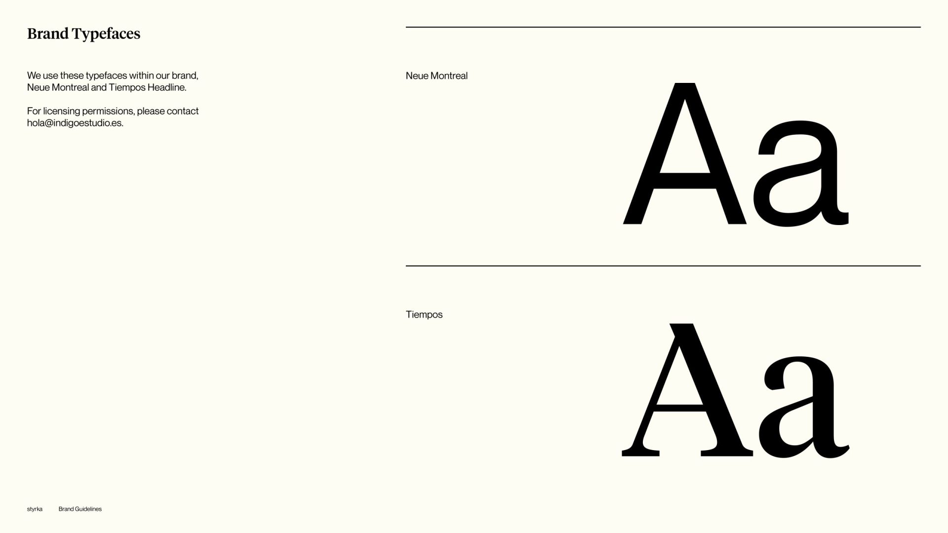 Brandbook Styrka – Corporate Design und Farbpalette von Indigo Estudio