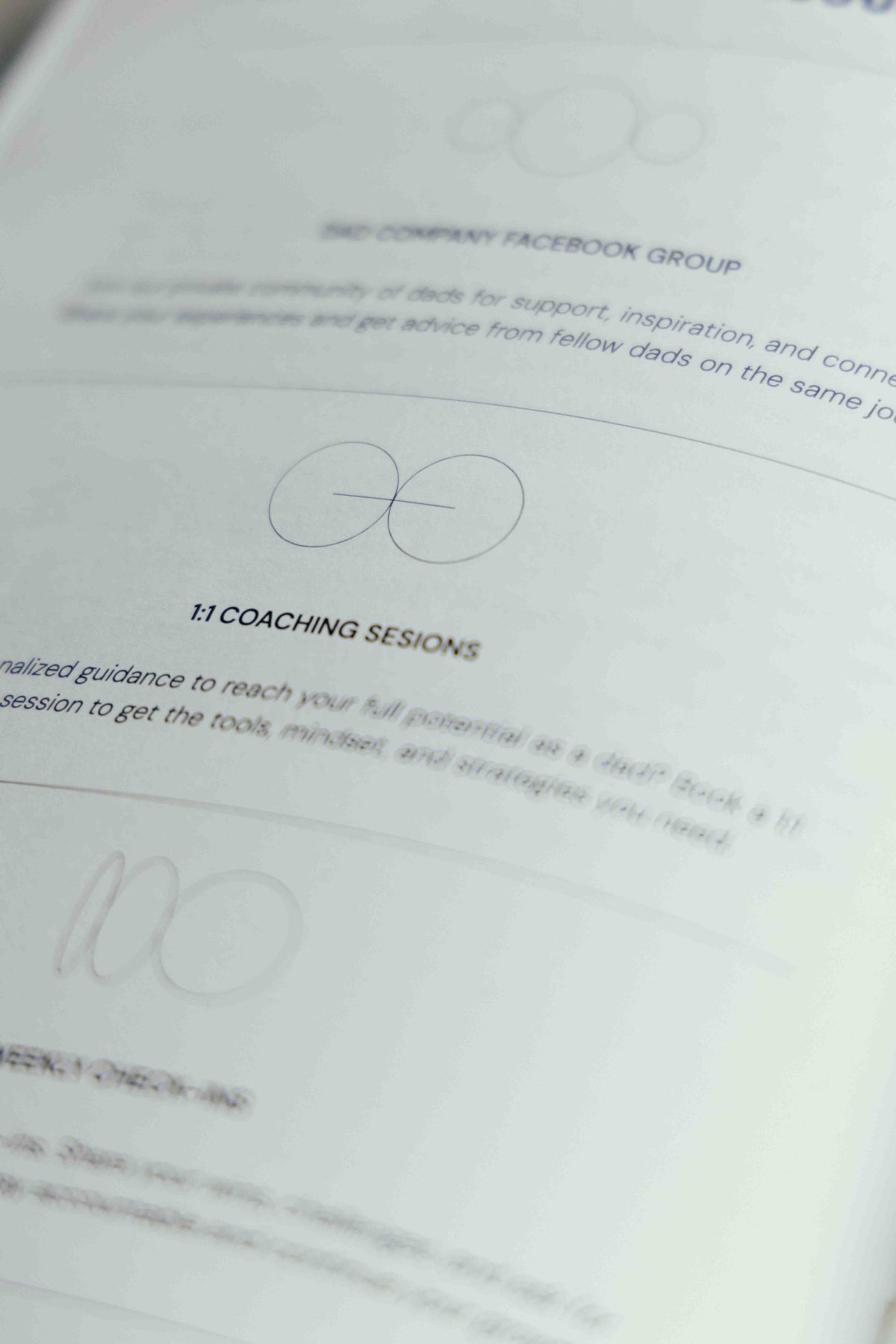 Inhalt: „Dad’s Journal“ mit Schreibanregungen — Indigo Estudio Mallorca