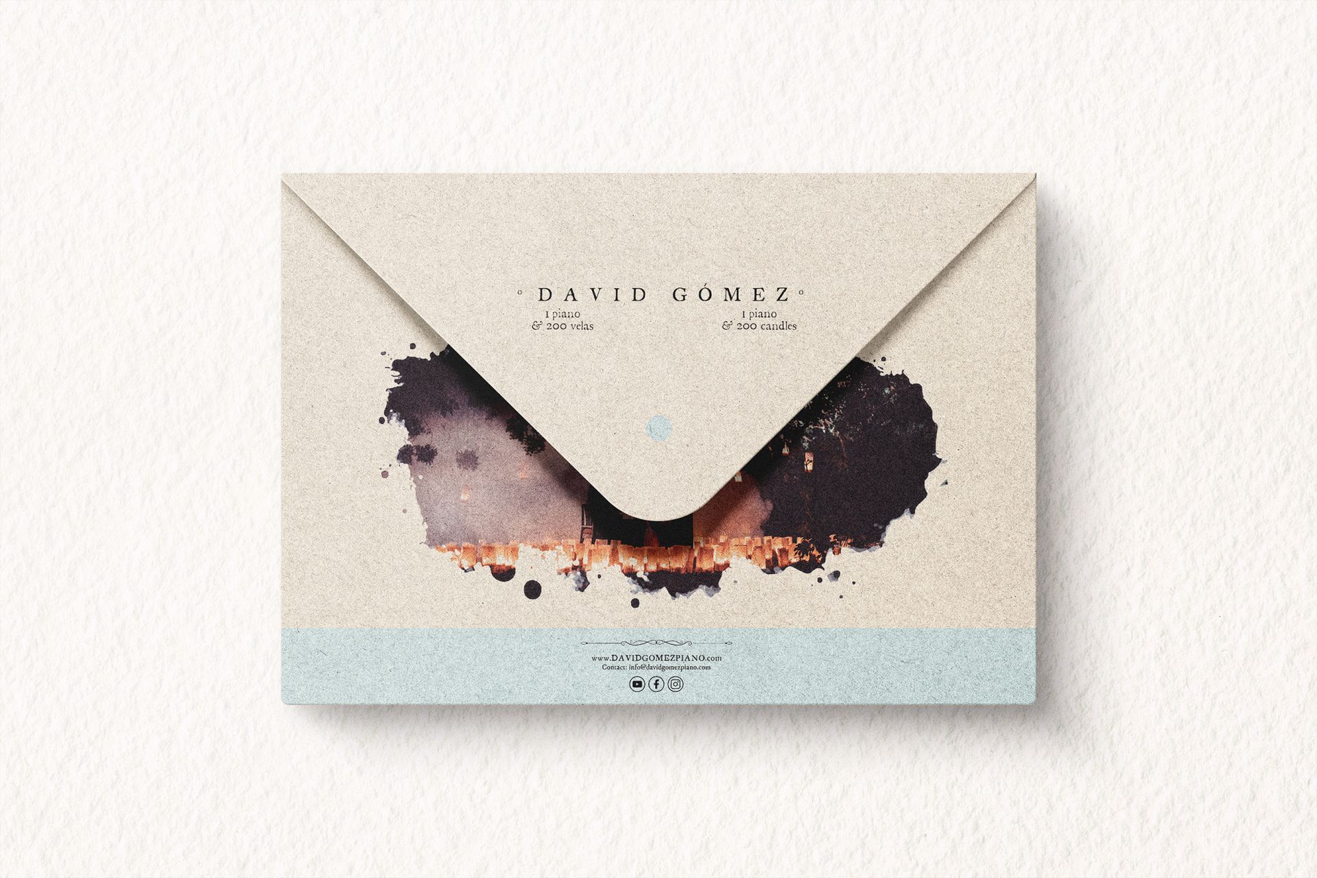 Corporate-Design für die „Portrait“-Tournee von David Gómez Piano — Indigo Estudio