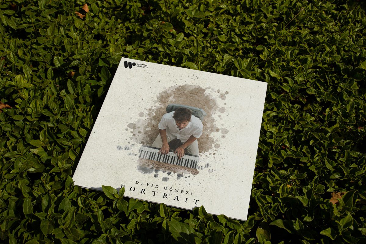 Vinyl-Design „Portrait“ von David Gómez Piano für Warner Classics – Indigo Estudio Mallorca